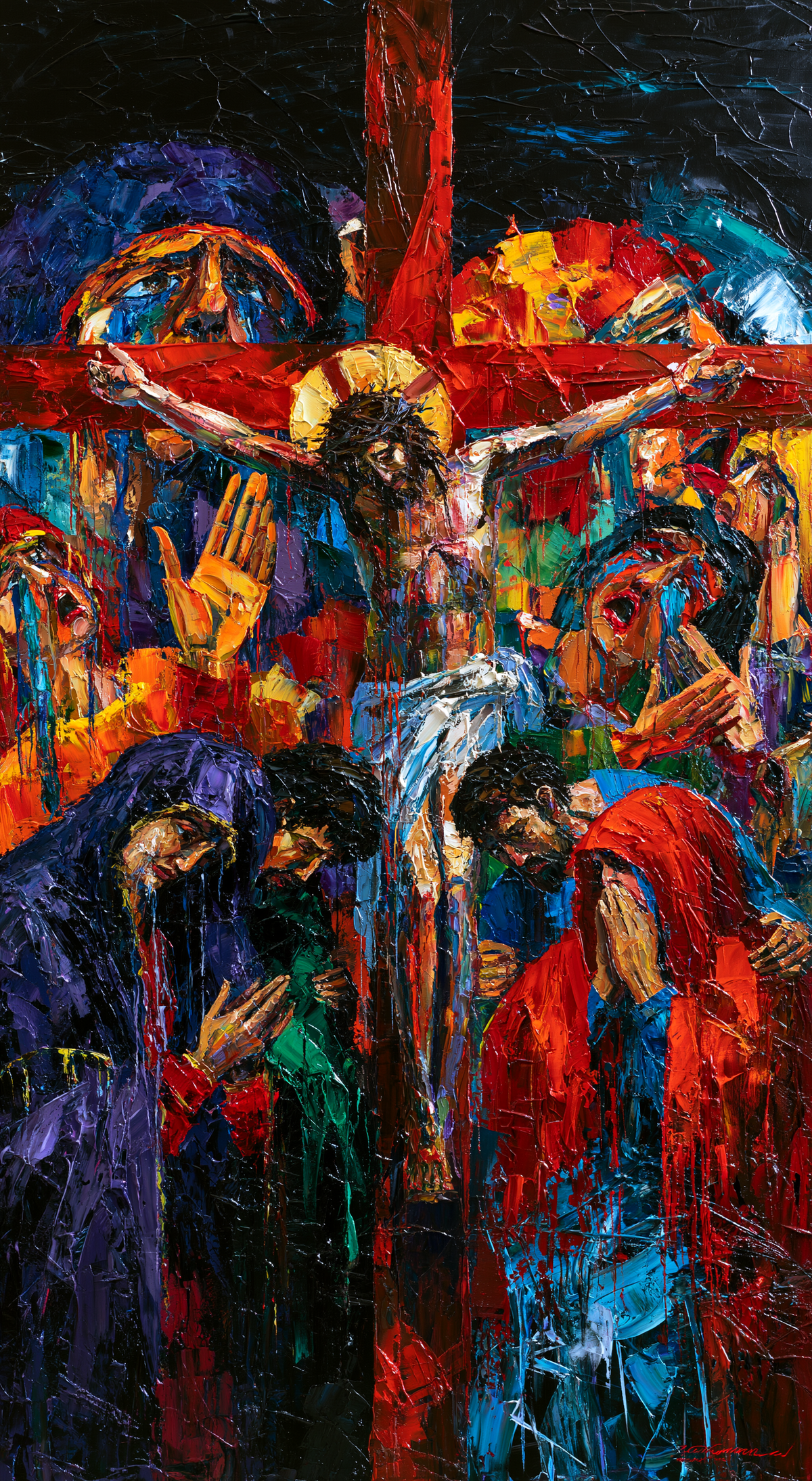 Die Kreuzigung - Expressionist · Porträt n° 6 - Christliche Kunst