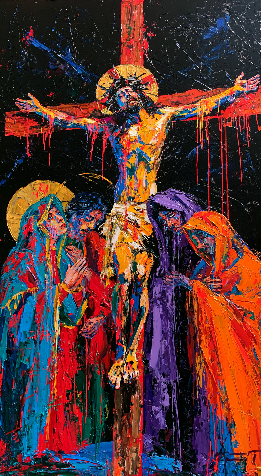 Die Kreuzigung - Expressionist · Porträt n° 7 - Christliche Kunst