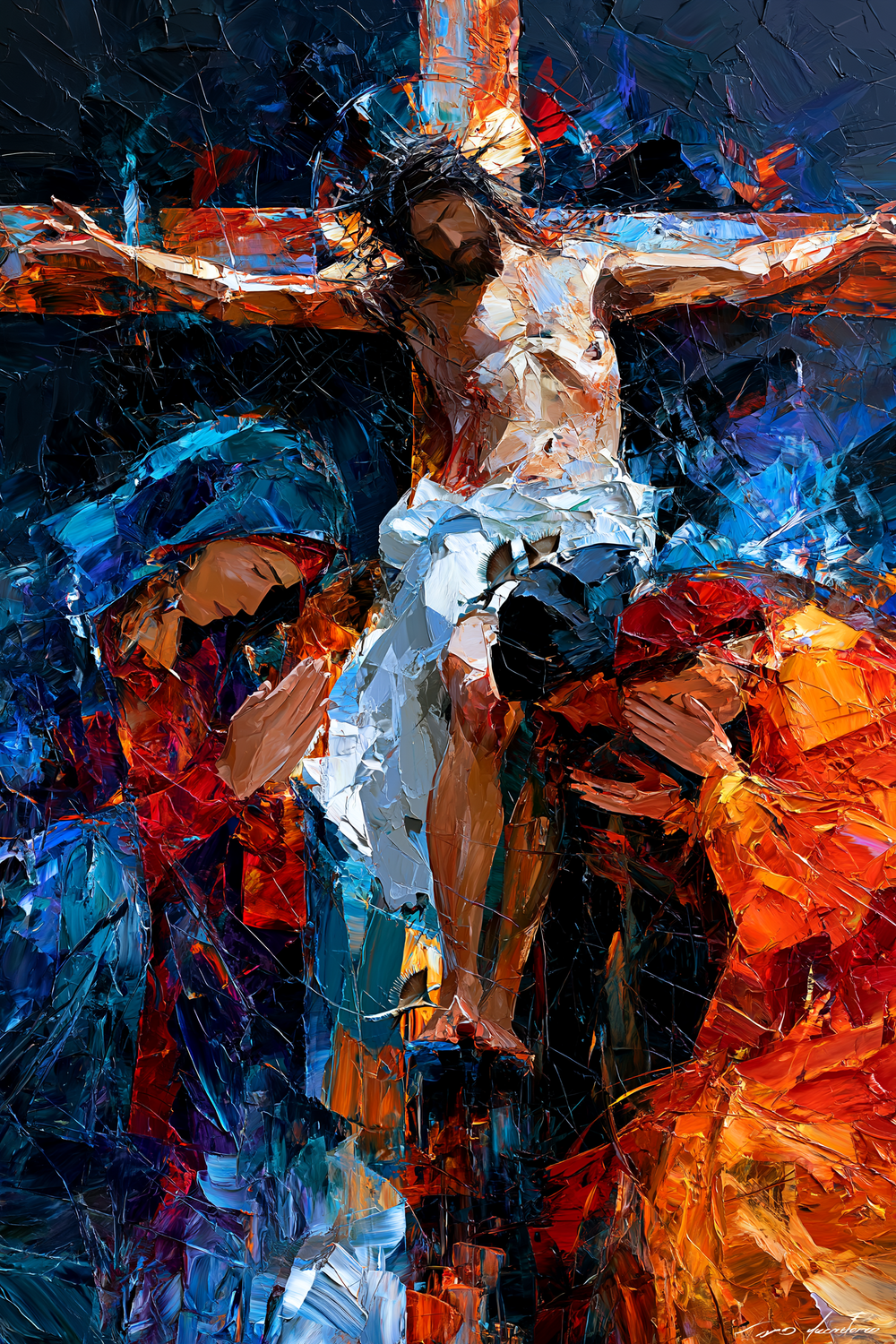 Die Kreuzigung - Expressionist · Porträt n° 16 - Christliche Kunst