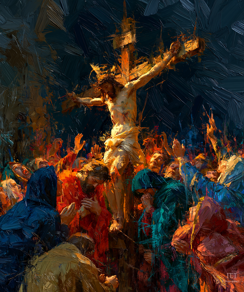 Die Kreuzigung - Expressionist · Porträt n° 26 - Christliche Kunst