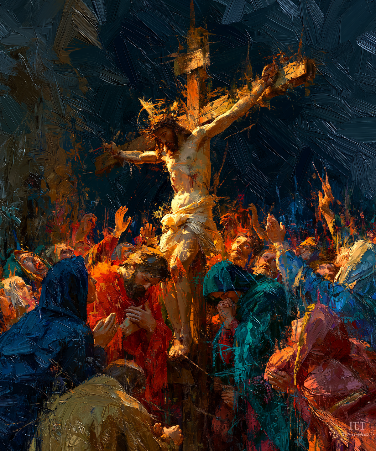 Die Kreuzigung - Expressionist · Porträt n° 26 - Christliche Kunst
