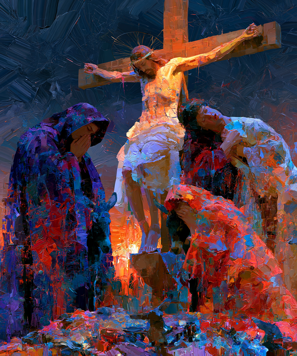 Die Kreuzigung - Expressionist · Porträt n° 28 - Christliche Kunst