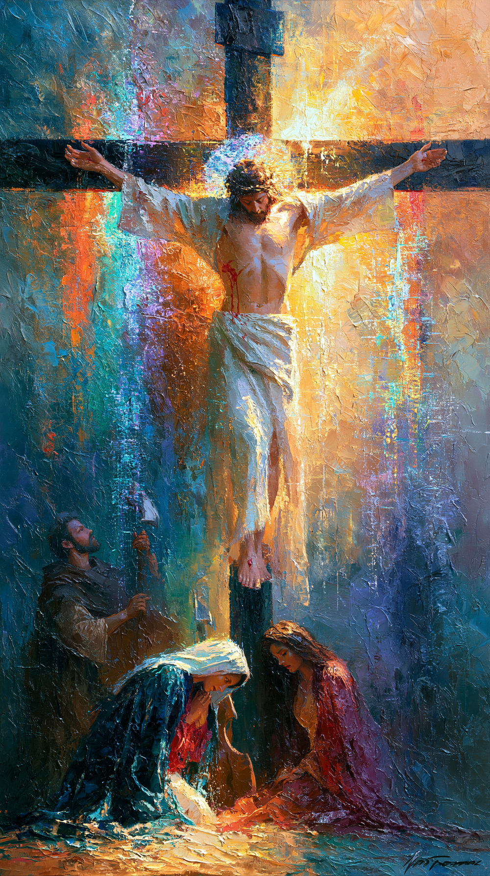 Die Kreuzigung - Impressionist · Porträt n° 9 - Christliche Kunst