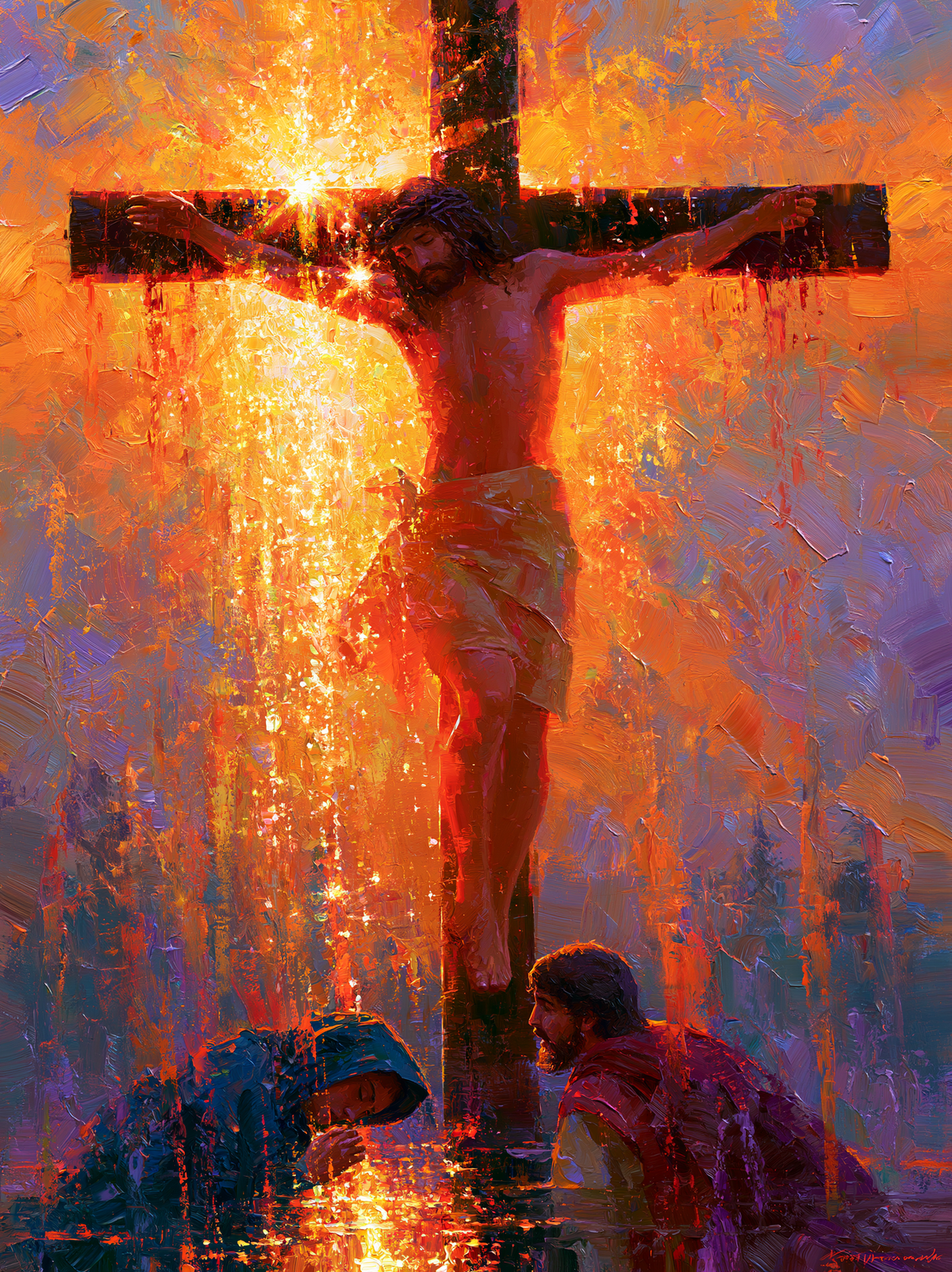 Die Kreuzigung - Impressionist · Porträt n° 15 - Christliche Kunst