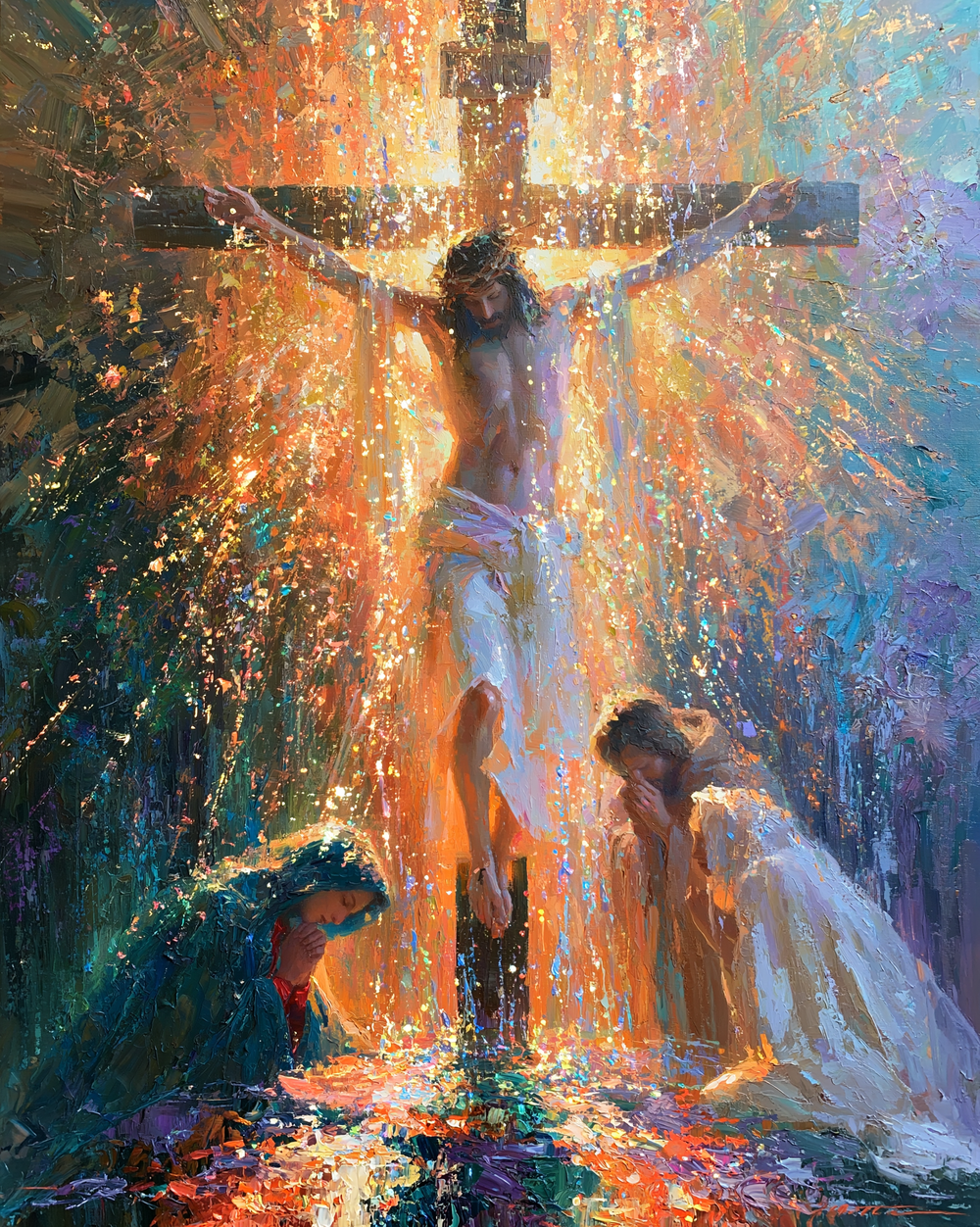 Die Kreuzigung - Impressionist · Porträt n° 18 - Christliche Kunst