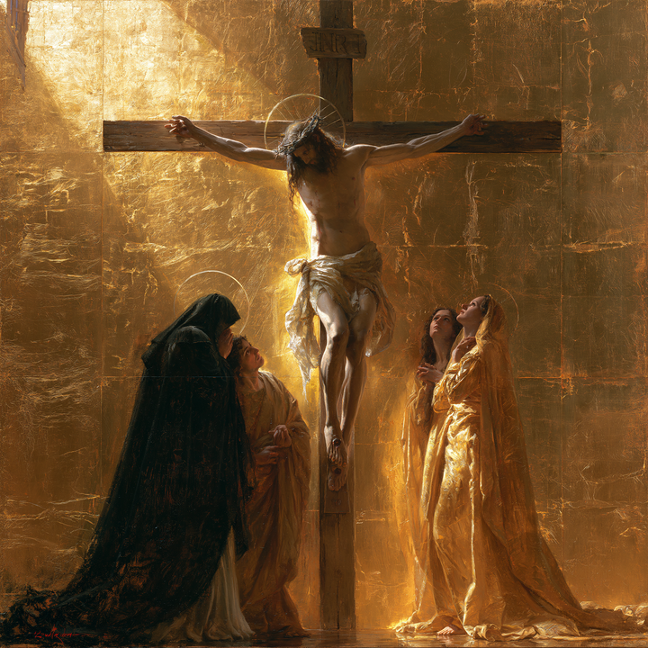 The Crucifixion - Sacred Gold · Square n° 3