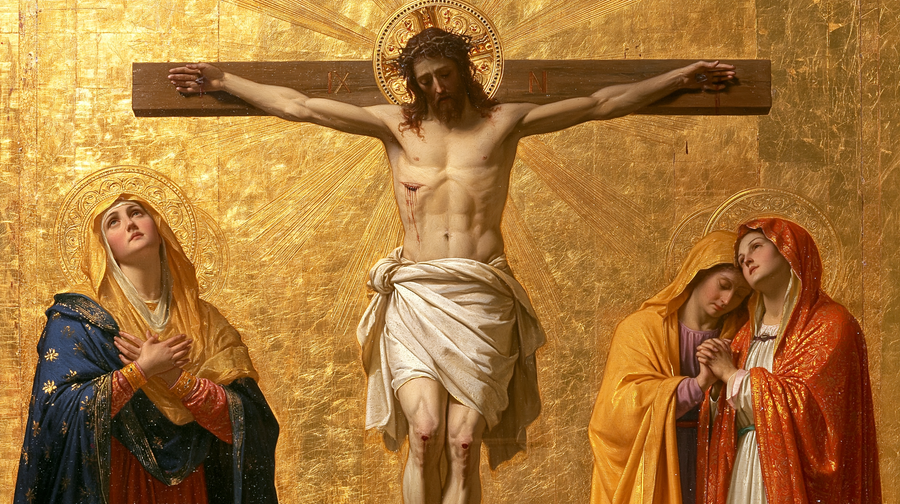 The Crucifixion - Sacred Golden · Landscape n° 1