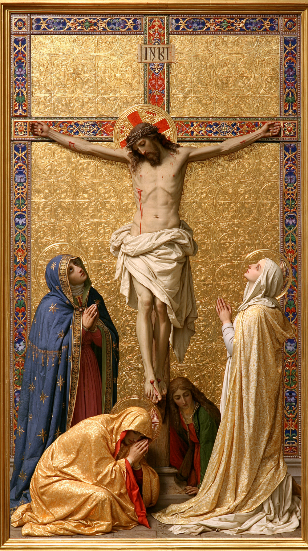 Die Kreuzigung - Heilig Golden · Porträt n° 4 - Christliche Kunst