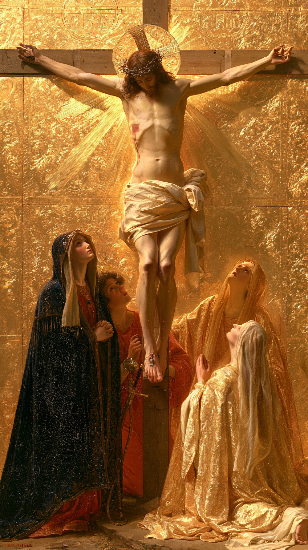 Die Kreuzigung - Heilig Golden · Porträt n° 5 - Christliche Kunst