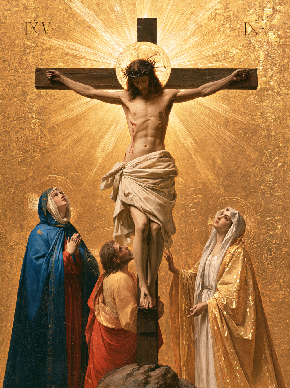 Die Kreuzigung - Heilig Golden · Porträt n° 8 - Christliche Kunst