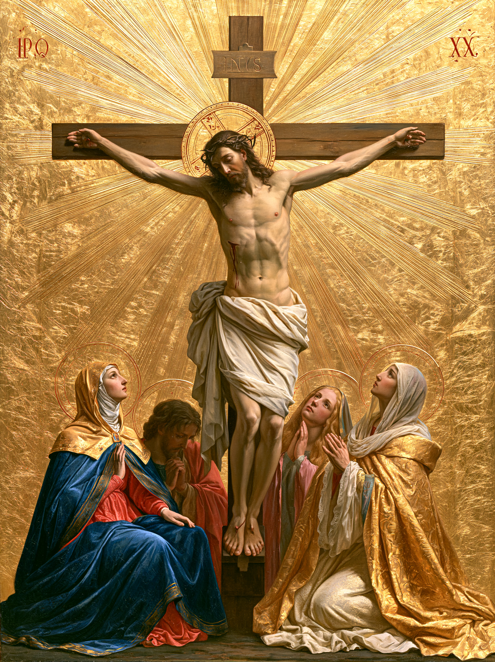 Die Kreuzigung - Heilig Golden · Porträt n° 9 - Christliche Kunst