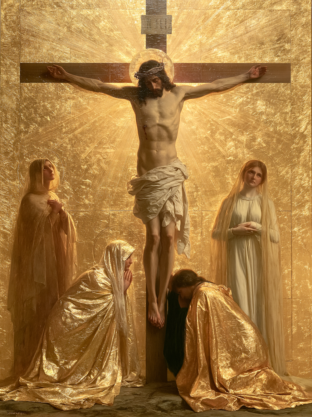 Die Kreuzigung - Heilig Golden · Porträt n° 10 - Christliche Kunst