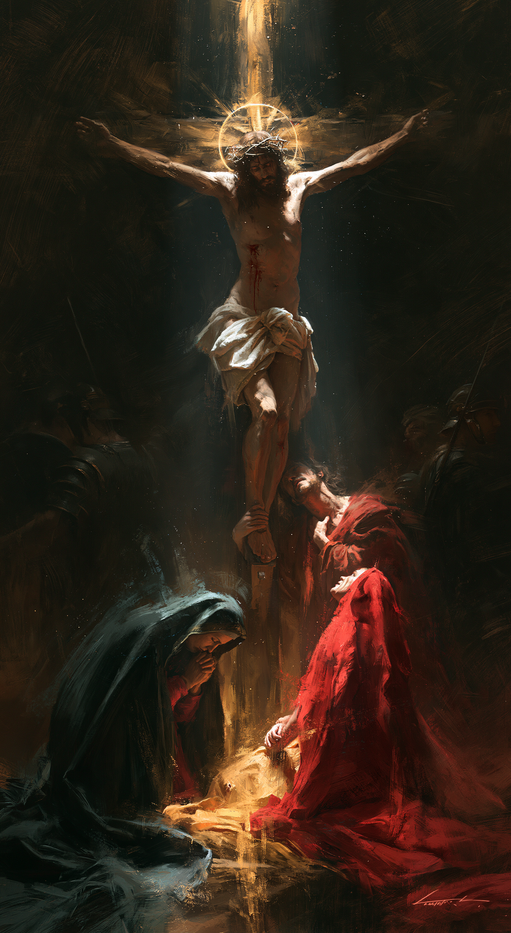 Die Kreuzigung - Heilige Stille · Porträt n° 5 - Christliche Kunst