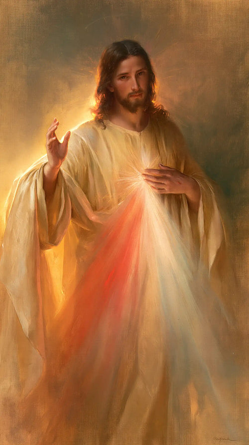 Jesus expressing compassion and divine mercy in Compassion and Mercy style, portrait Christian artwork no. 3