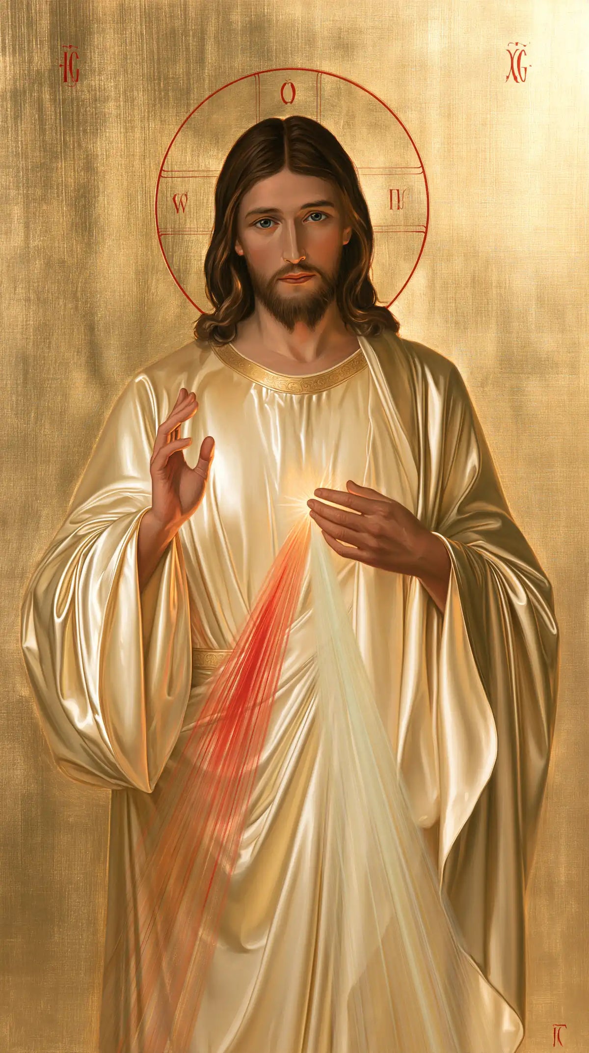 Divine Mercy Jesus - Contemporary Byzantine · Portrait n° 2