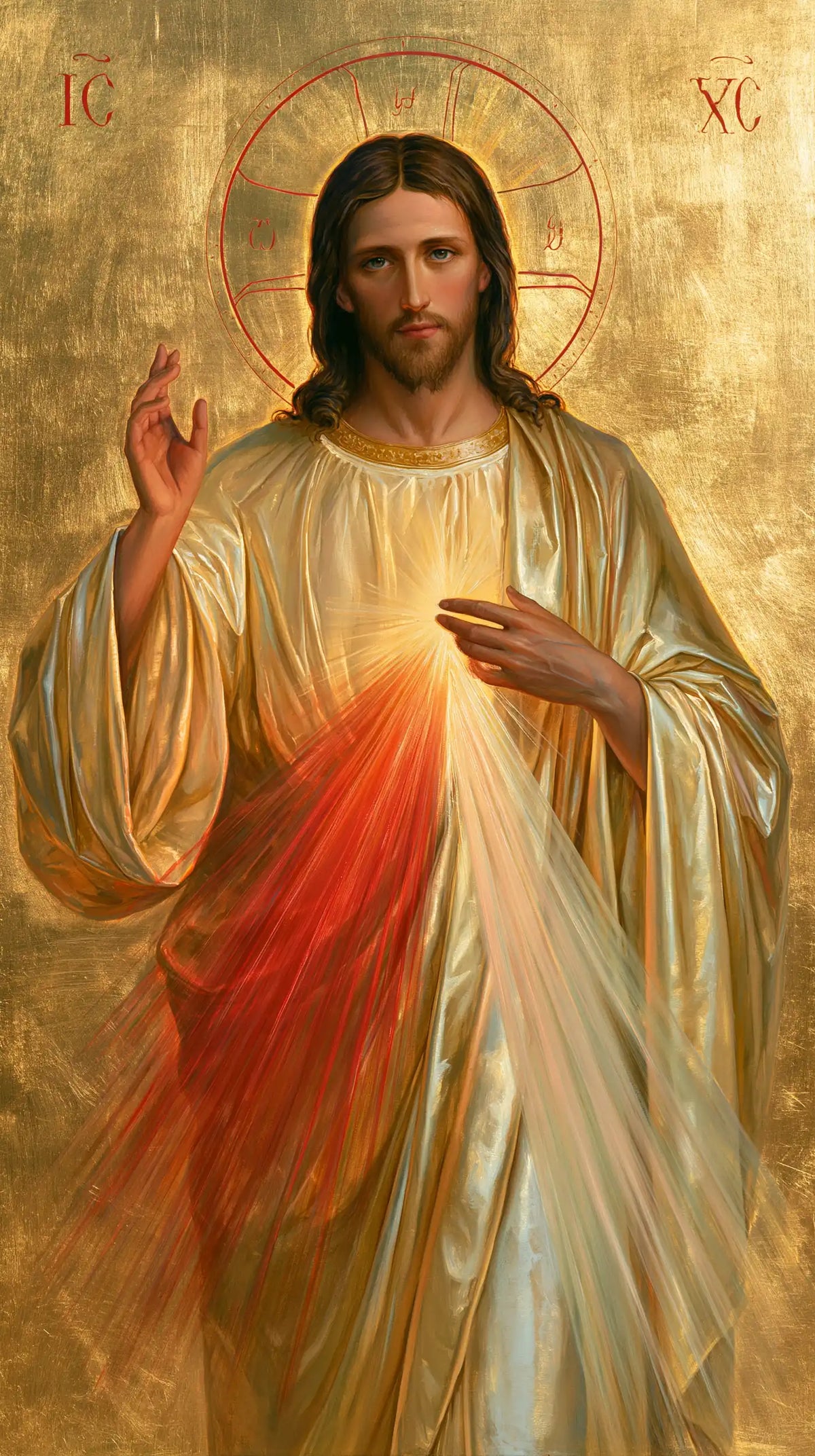 Divine Mercy Jesus - Contemporary Byzantine · Portrait n° 6
