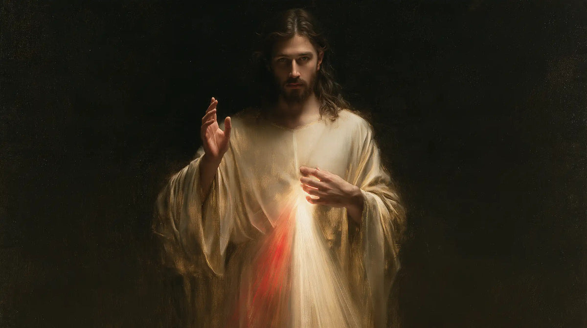 Divine Mercy Jesus - Contemporary Minimalism · Landscape n° 2