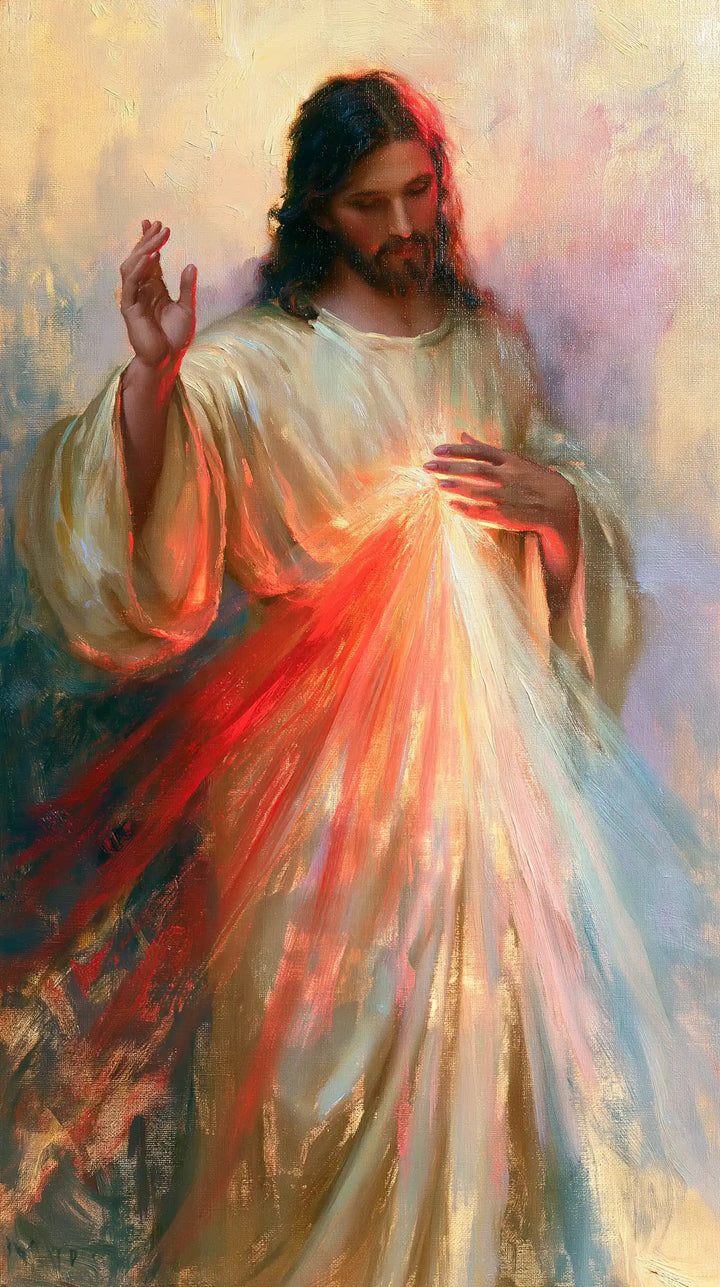 Divine Mercy Jesus - Impressionist · Portrait n° 1