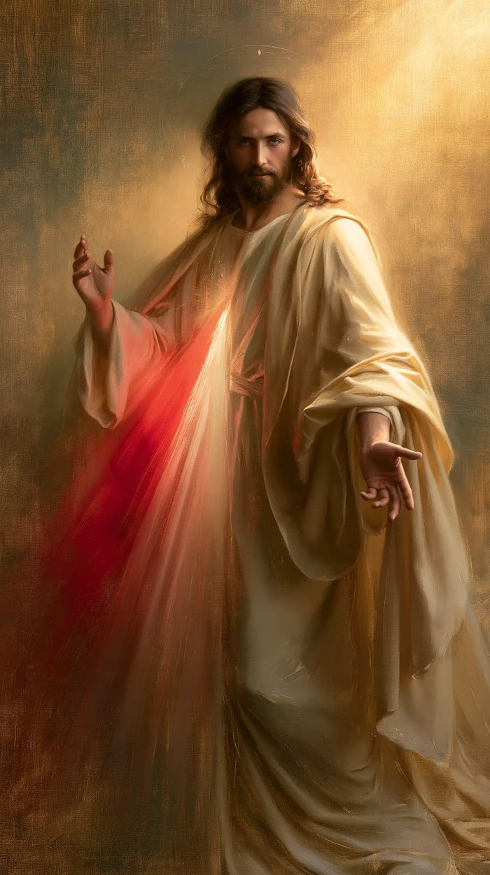 Divine Mercy Jesus - Jesus Welcoming the Faithful · Portrait n° 3