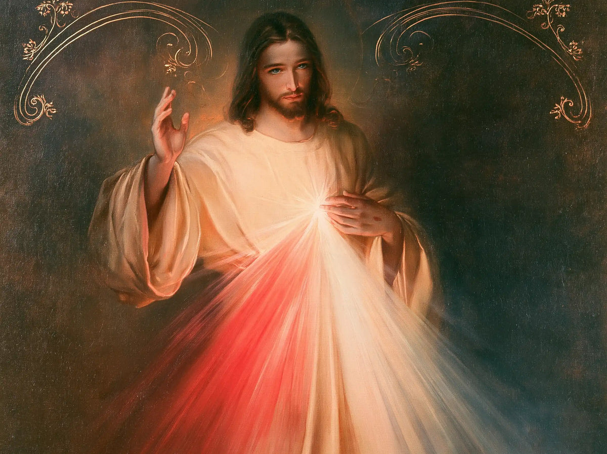 Divine Mercy Jesus - Sacred Art Nouveau · Landscape n° 4