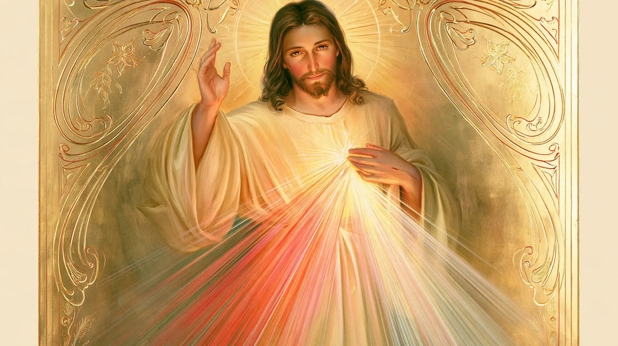 Divine Mercy Jesus - Sacred Art Nouveau · Landscape n° 10
