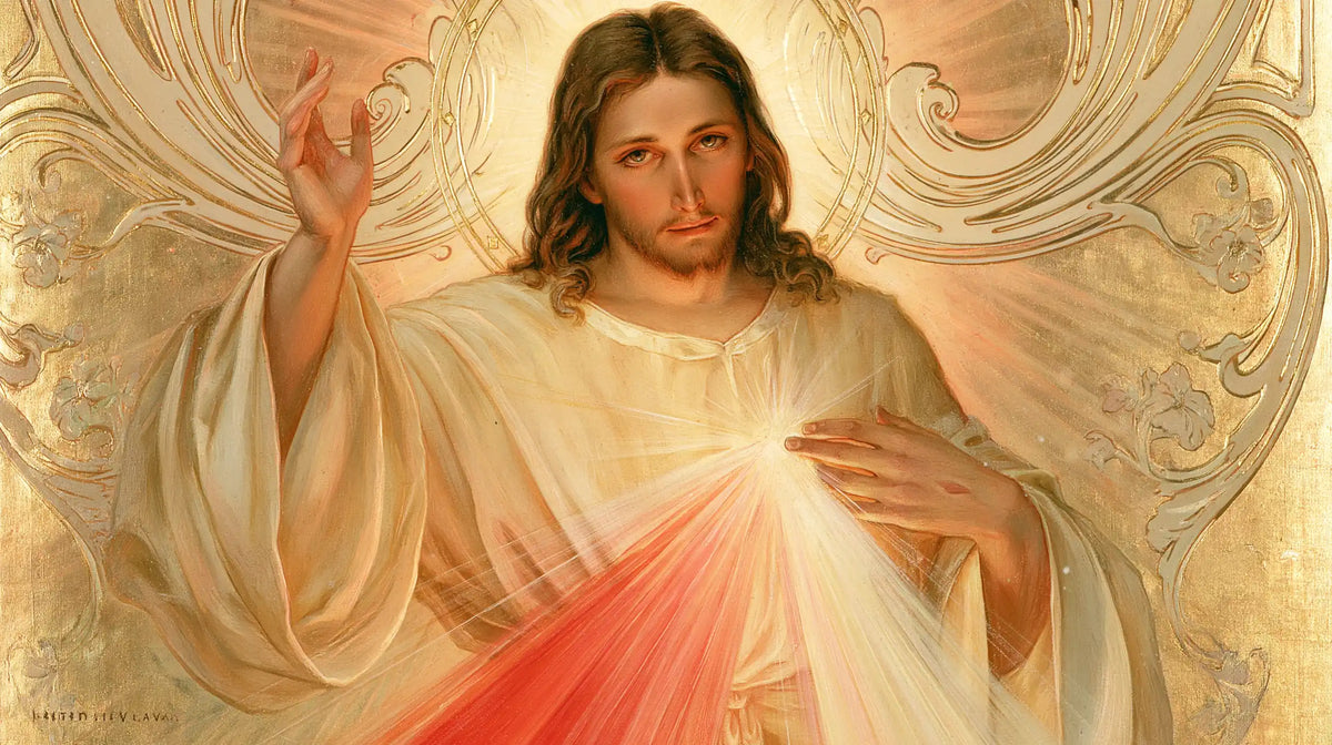 Divine Mercy Jesus - Sacred Art Nouveau · Landscape n° 13