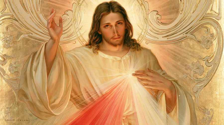 Divine Mercy Jesus - Sacred Art Nouveau · Landscape n° 13