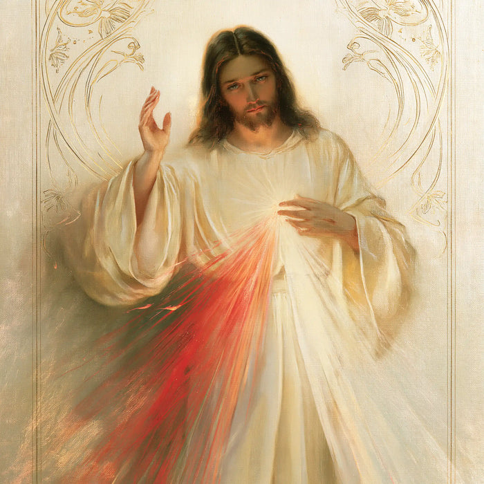 Divine Mercy Jesus - Sacred Art Nouveau · Square n° 1