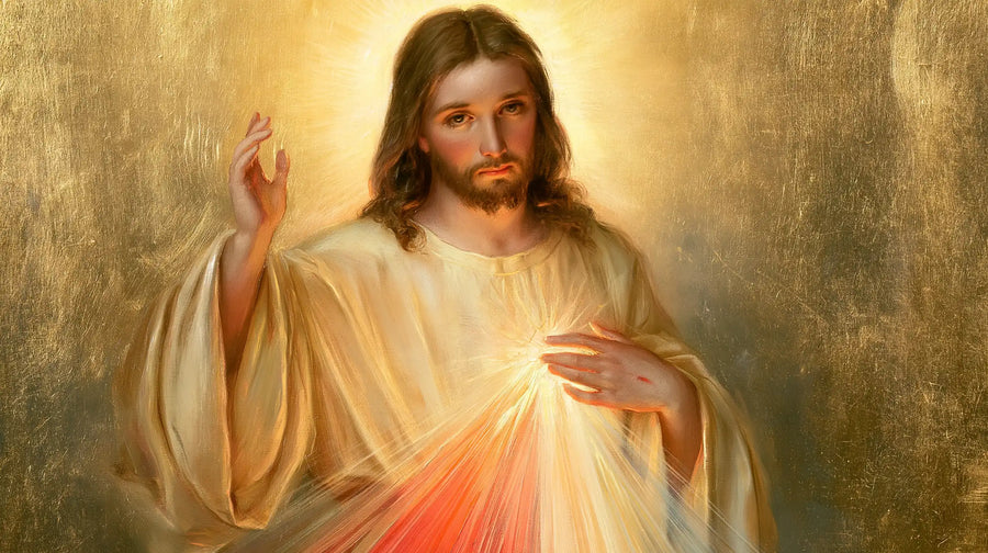 Divine Mercy Jesus - Sacred Gold · Landscape n° 7
