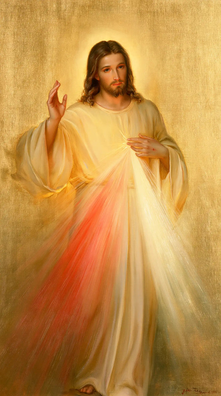 Divine Mercy Jesus - Sacred Gold · Portrait n° 2
