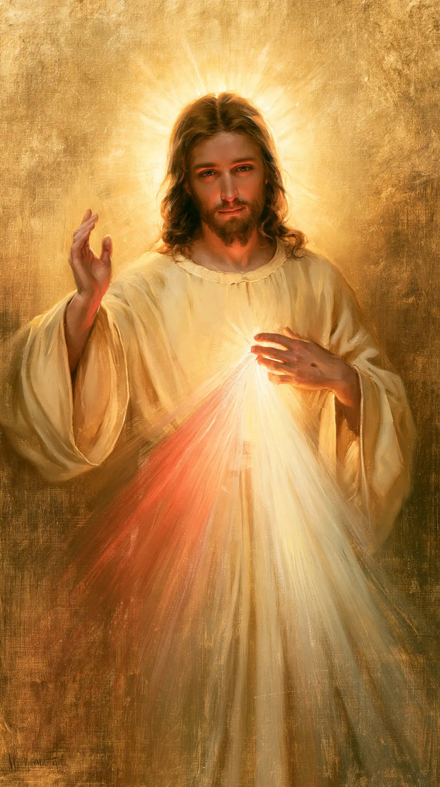 Jesus der Göttlichen Barmherzigkeit — Die Krone aus glühendem Nebel