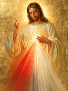 Jesus der Göttlichen Barmherzigkeit — Der Blick unter goldenen Nadeln