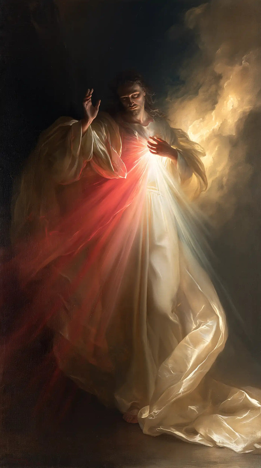 Divine Mercy Jesus - Theatrical Baroque · Portrait n° 2