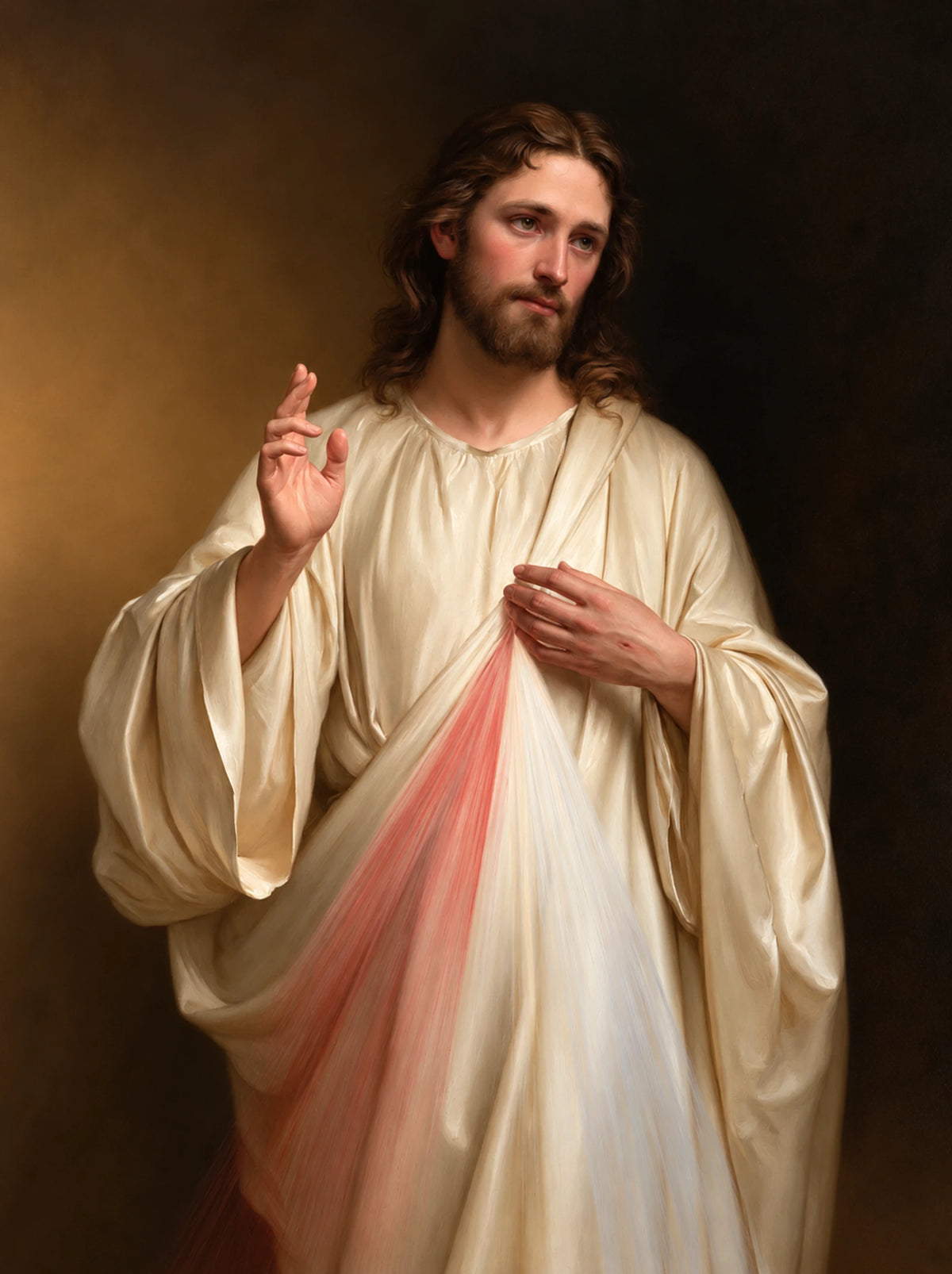 Divine Mercy Jesus – Blessing at Dusk
