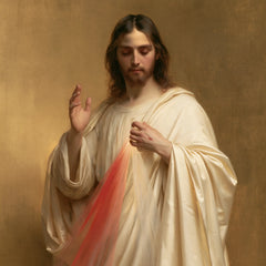 Divine Mercy Jesus – Contemplation in Gold