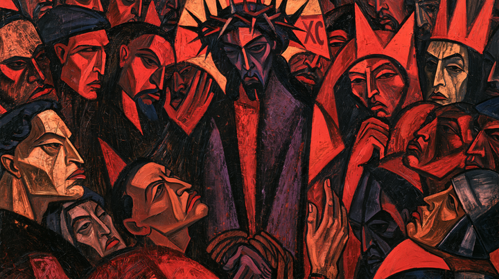 Ecce Homo — The Crown in Scarlet Crystal