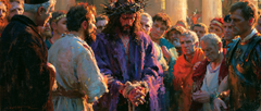 Ecce Homo — Purple Between Tunics of Light