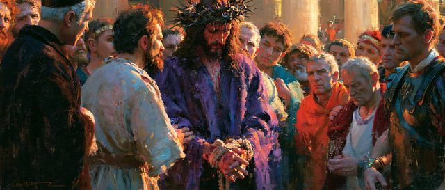 Ecce Homo — Purple Between Tunics of Light