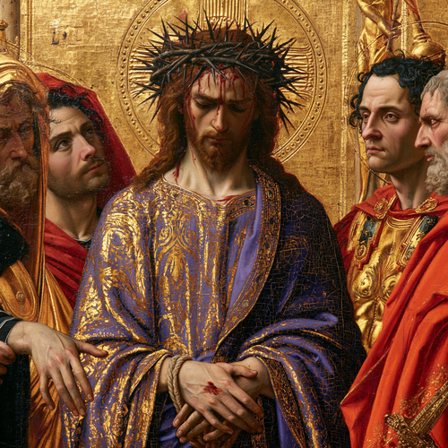 Ecce Homo - Heiliges Gold · Quadrat n° 2 - Christliche Kunst