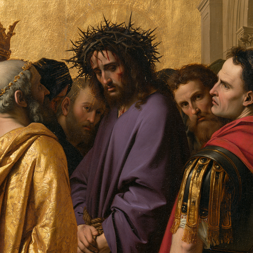 Ecce Homo - Heiliges Gold · Quadrat n° 3 - Christliche Kunst