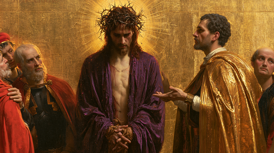 Ecce Homo - Sacred golden · Landscape n° 12
