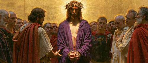 Ecce Homo - Heilig golden · Landschaft n° 22 - Christliche Kunst