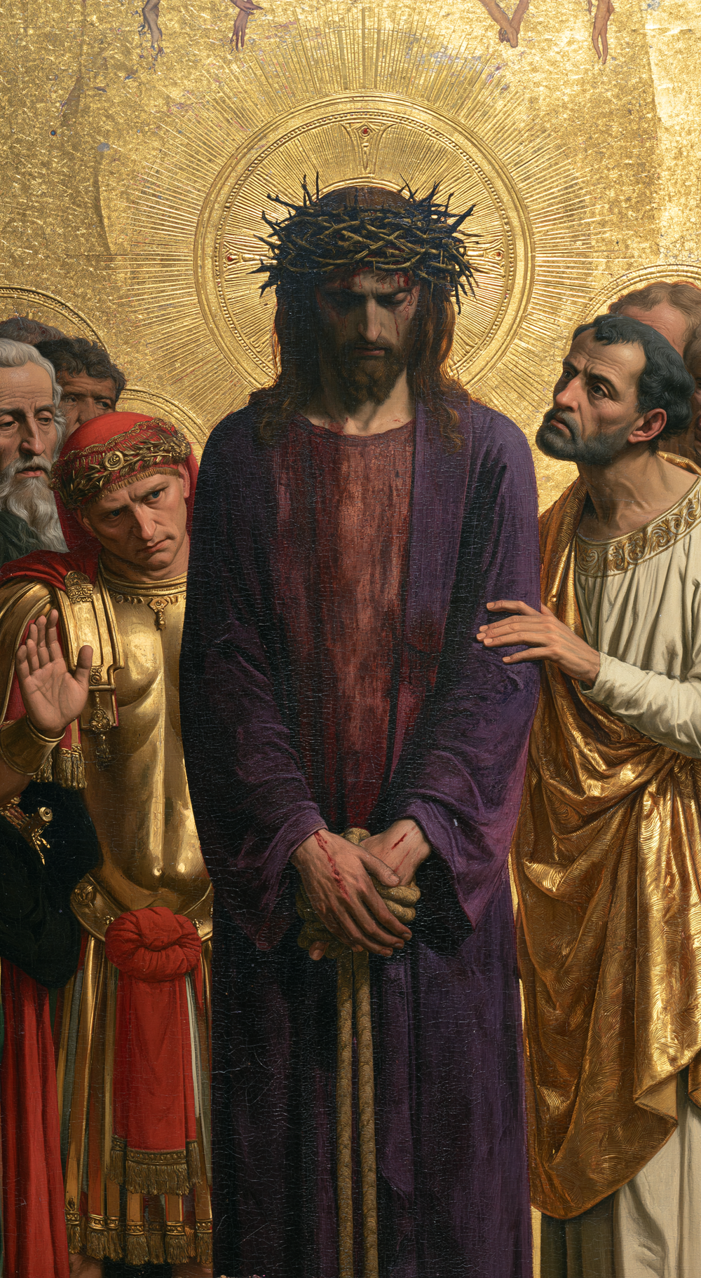 Ecce Homo - Heilig golden · Porträt n° 6 - Christliche Kunst
