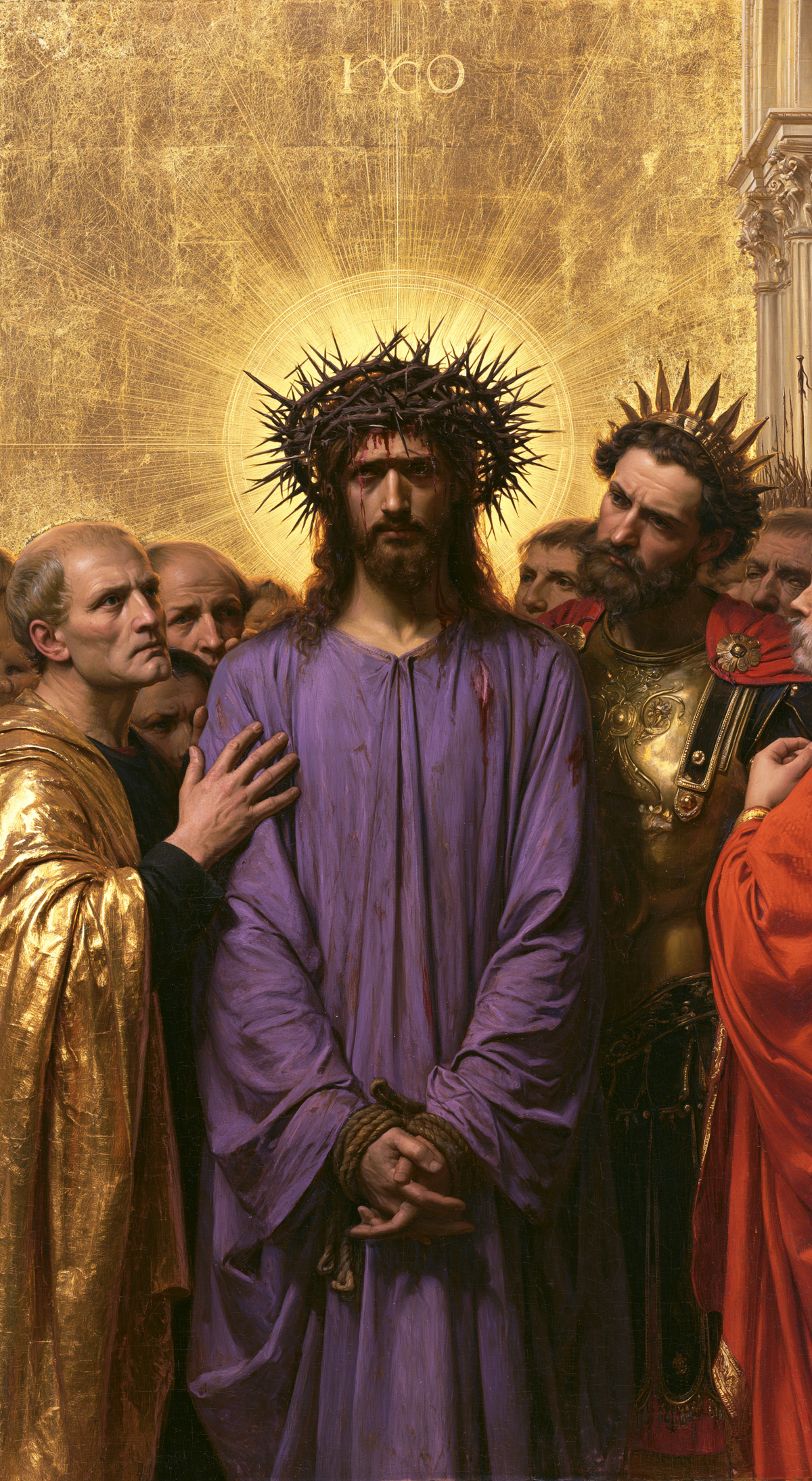Ecce Homo - Heilig golden · Porträt n° 7 - Christliche Kunst
