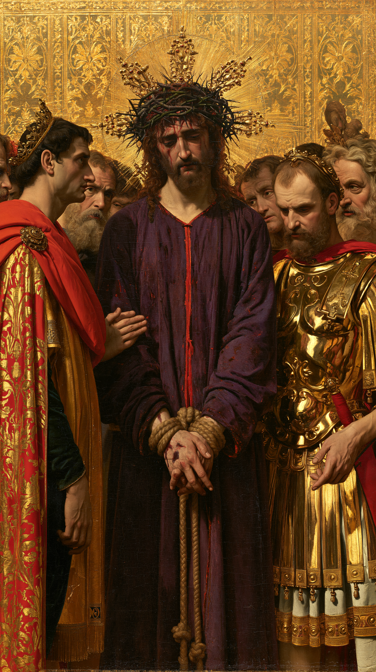 Ecce Homo - Heilig golden · Porträt n° 11 - Christliche Kunst
