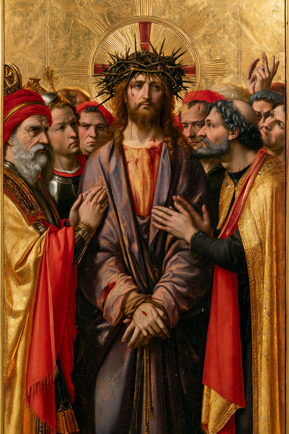 Ecce Homo - Heilig golden · Porträt n° 12 - Christliche Kunst