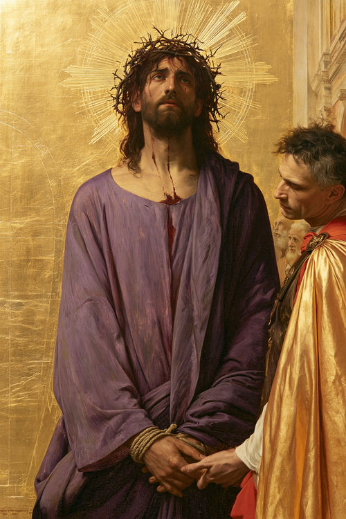 Ecce Homo - Heilig golden · Porträt n° 14 - Christliche Kunst