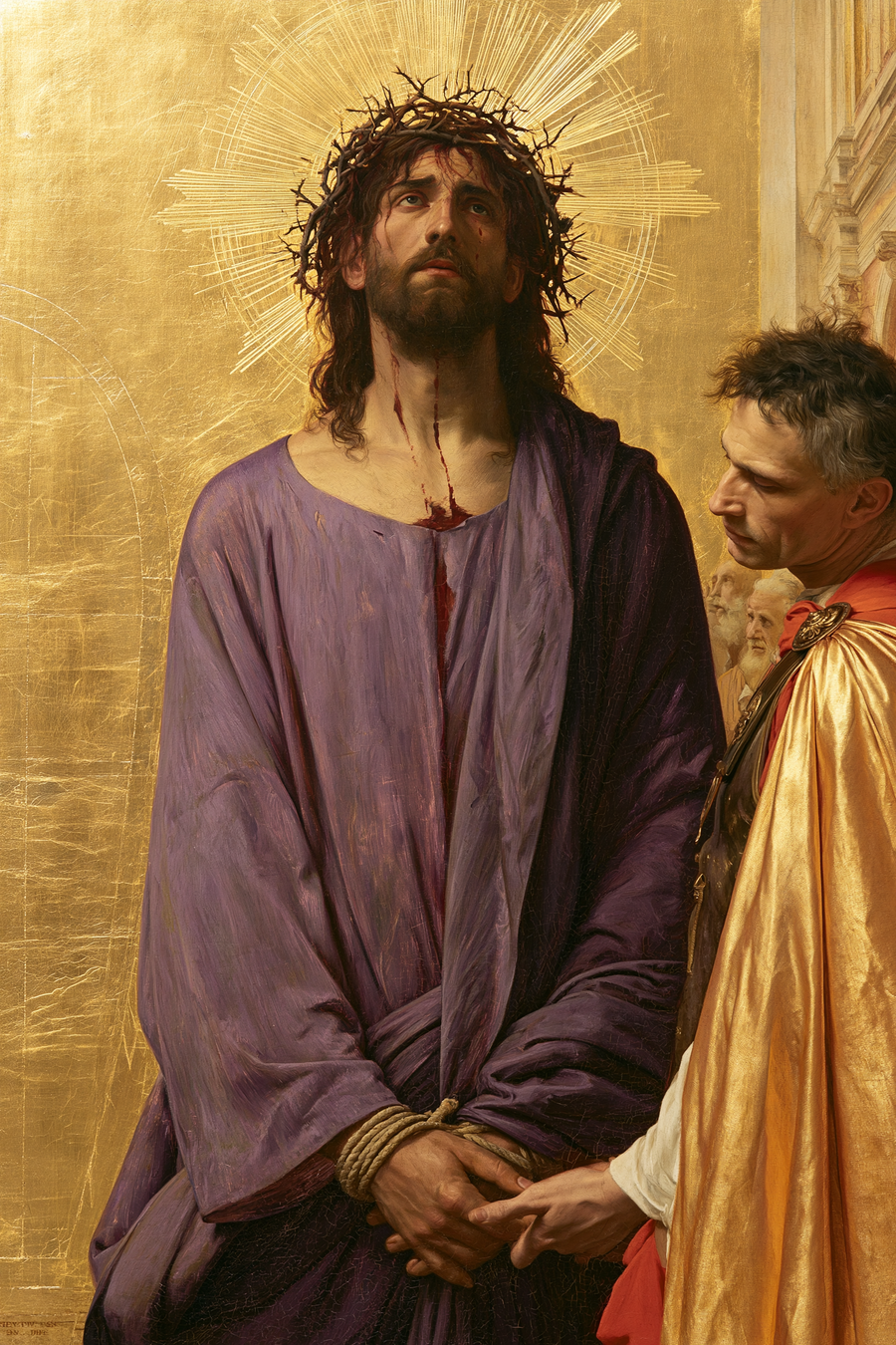 Ecce Homo - Sacred golden · Portrait n° 14