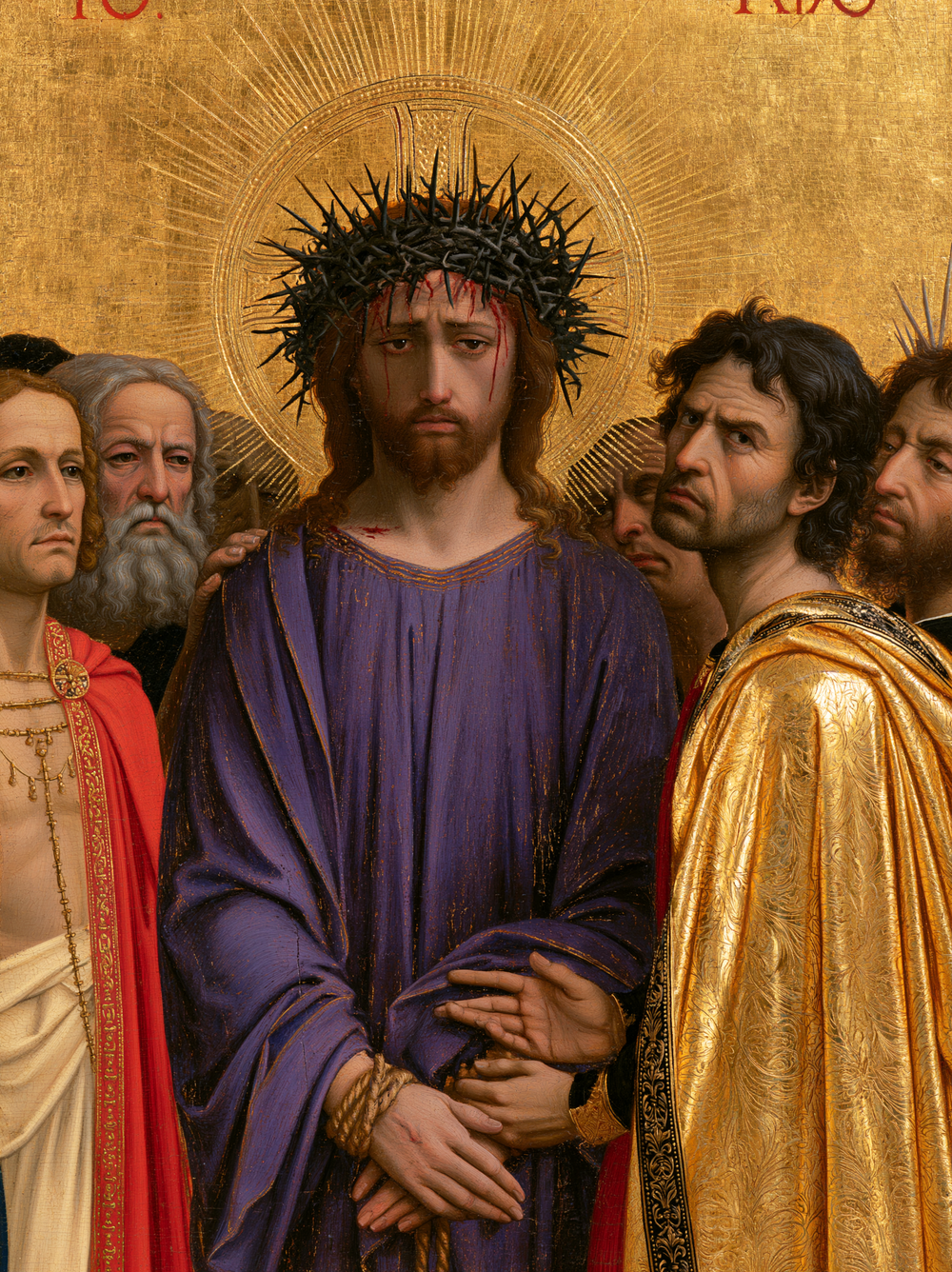 Ecce Homo - Heilig golden · Porträt n° 17 - Christliche Kunst