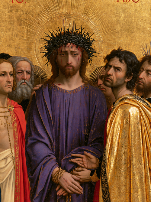 Ecce Homo - Heilig golden · Porträt n° 17 - Christliche Kunst